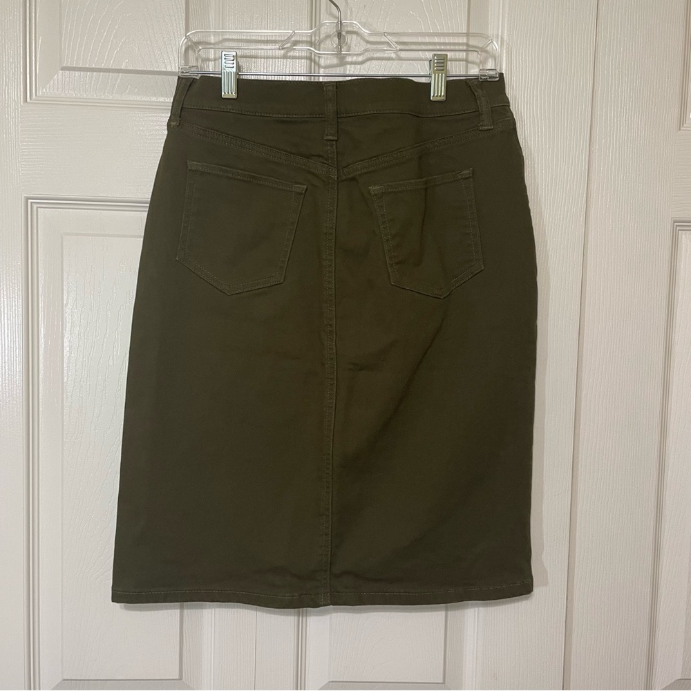 Banana Republic Olive Pencil Skirt
